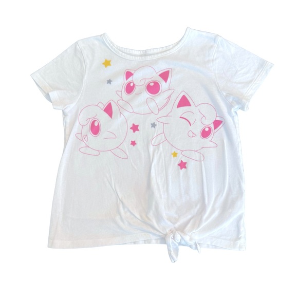 Old Navy Kids White Tee with Pink and Yellow Accents - Picture 1 of 2